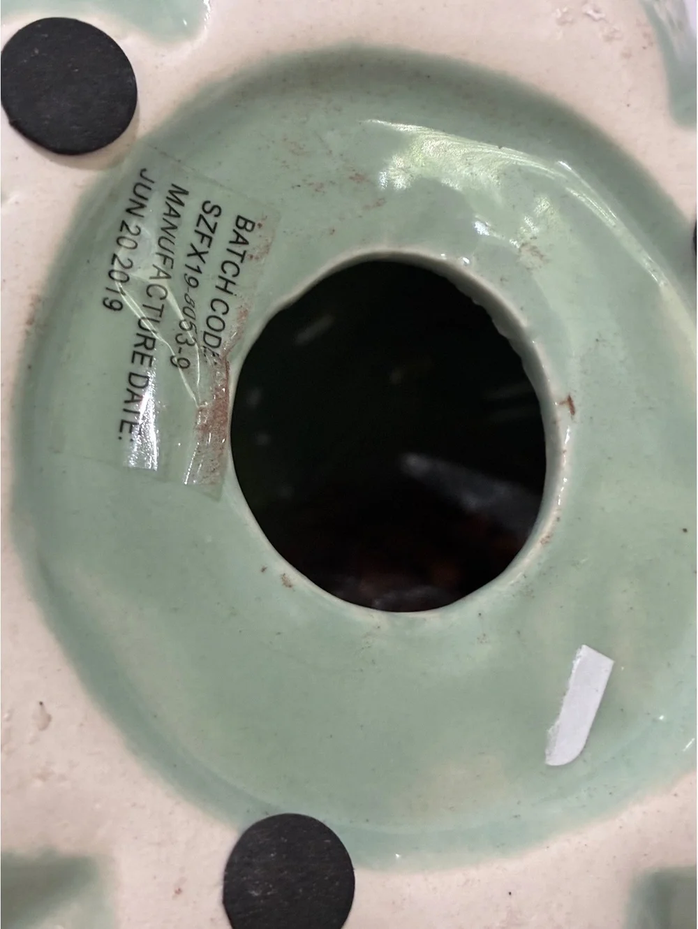 Ceramic Decorative Pumpkin with Leaf Accent in Sage Green